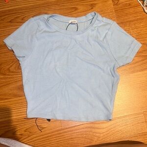 Crop top , baby blue from garage